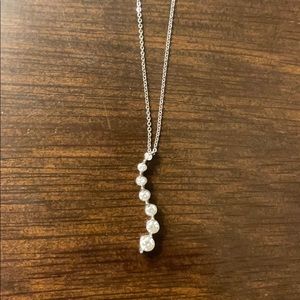 White gold and Diamond necklace.